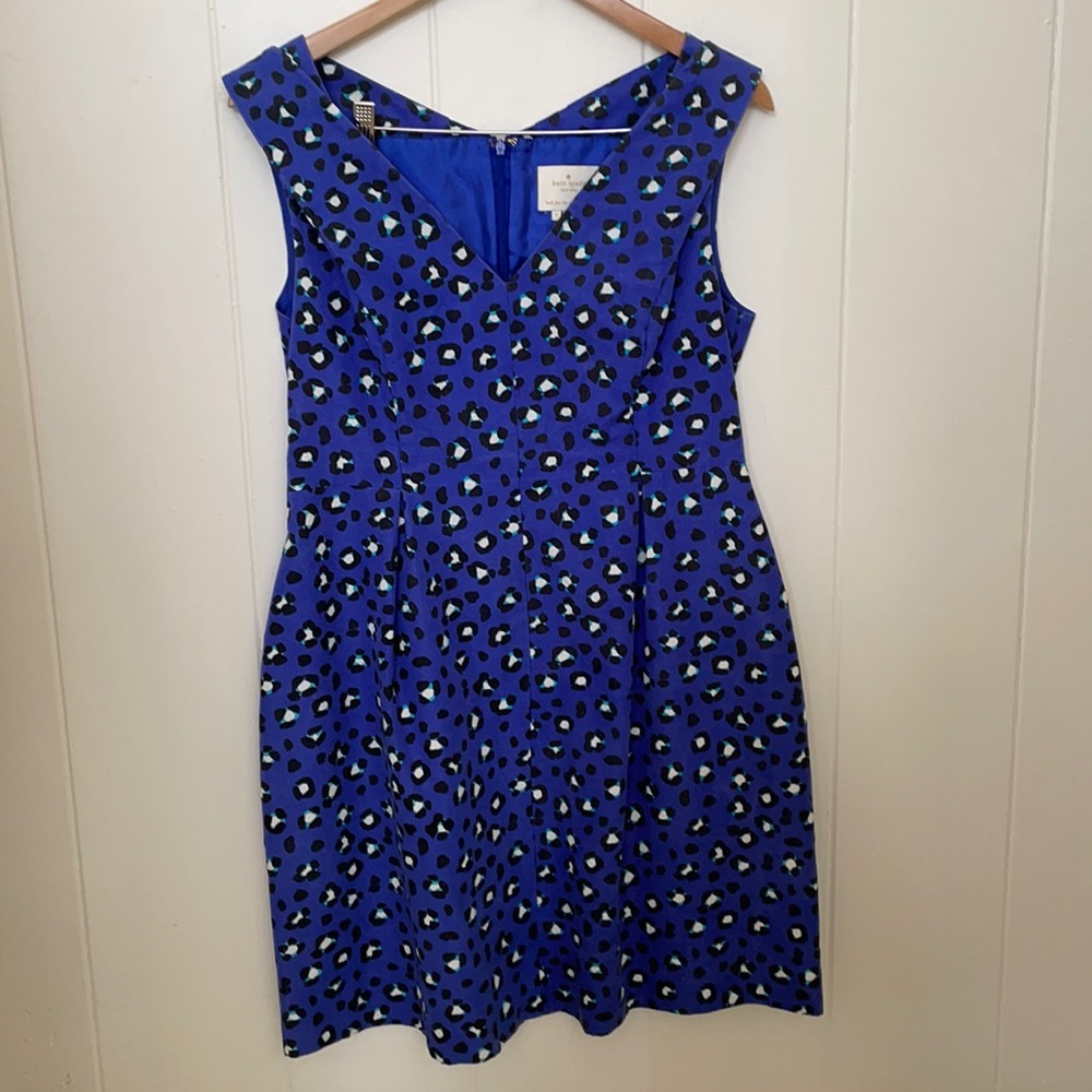Kate Spade Royal Blue Midi Dress Size 12